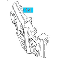 Absorber przedniego zderzaka lewy 13225774 (Astra H) Absorber przedniego zderzaka lewy 13225774 (Astra H)