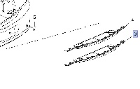 Listwa, dolna wkładka tylnego zderzaka 13269456 (Insignia A)