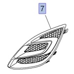 Zaślepka, kratka halogenu 13344801 (Corsa D) Zaślepka, kratka halogenu 13344801 (Corsa D)