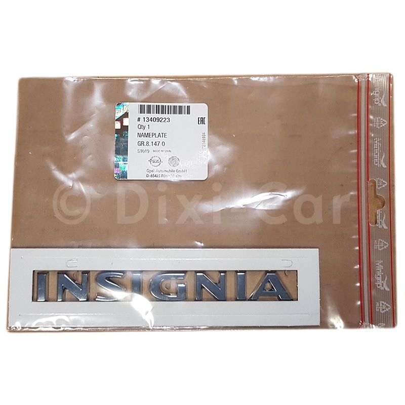 Napis ''INSIGNIA'' pokrywy bagażnika YR00252280 (Insignia A)