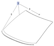Szyba czołowa 13434029 (Corsa E) Szyba czołowa 13434029 (Corsa E)
