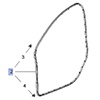 Uszczelka drzwi przednich, prawa 13454650 (Insignia A) Uszczelka drzwi przednich, prawa 13454650 (Insignia A)