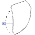 Uszczelka drzwi tylnych, lewa 13454653 (Insignia Kombi od 2014) Uszczelka drzwi tylnych, lewa 13454653 (Insignia Kombi od 2014)