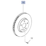 Tarcza hamulcowa przednia 95527030 (Astra J) Tarcza hamulcowa przednia 95527030 (Astra J)