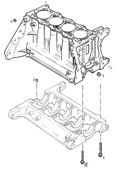 Śruba TORX bloku silnika (Astra G, H, J, Corsa C, D i inne)