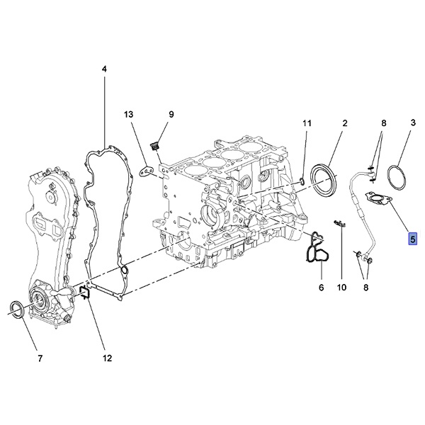Uszczelka turbosprężarki (Astra J, Combo D, Corsa D, Meriva B)