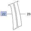 Folia ozdobna drzwi przednie lewe 95389474 (Mokka) Folia ozdobna drzwi przednie lewe 95389474 (Mokka)
