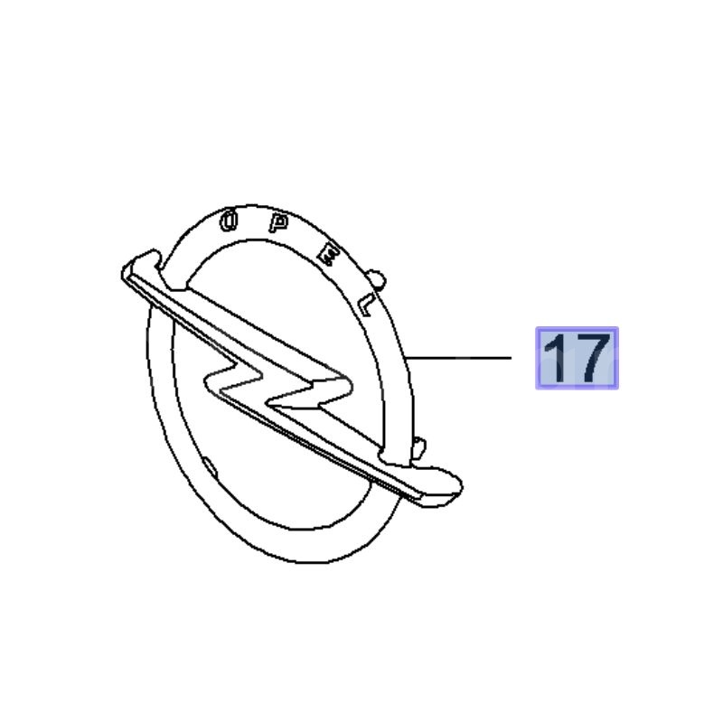 Emblemat tylny OPEL 95529582 (Movano B)