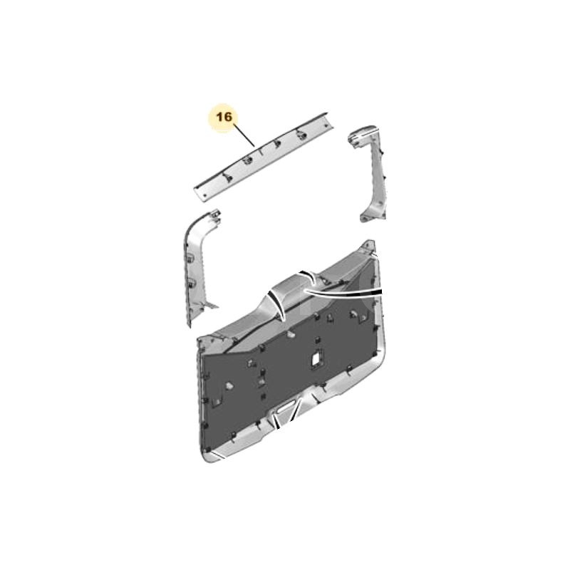 Panel górny klapy bagażnika 98102353ZD (Zafira Life)