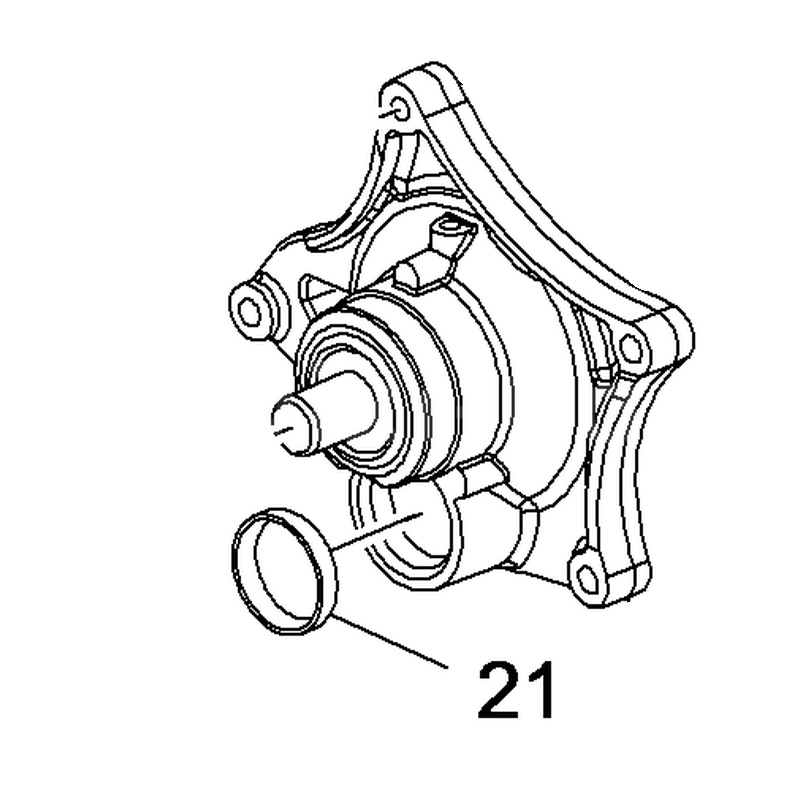 Zaślepka pompy wody 11562126  (Astra K)