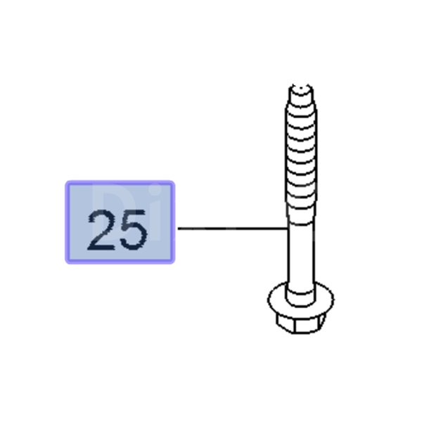 Śruba tulei obudowy mechanizmu różnicowego 11589282 (Insignia A)