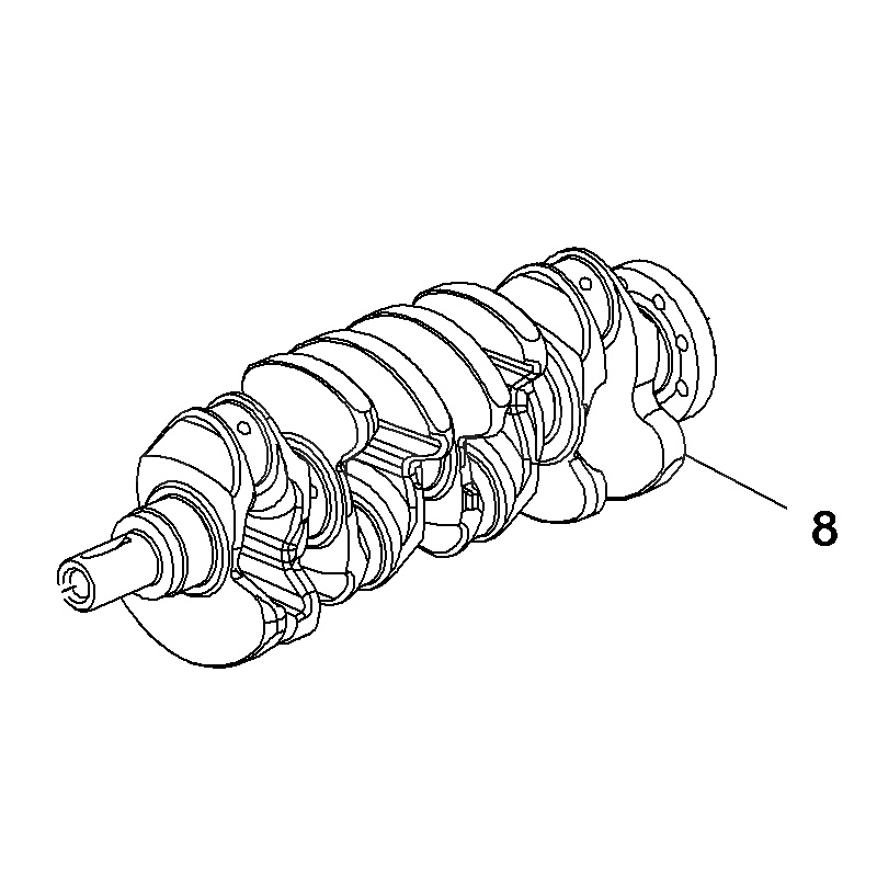 Wał korbowy 1.4L 12639815 (Astra K, Mokka)