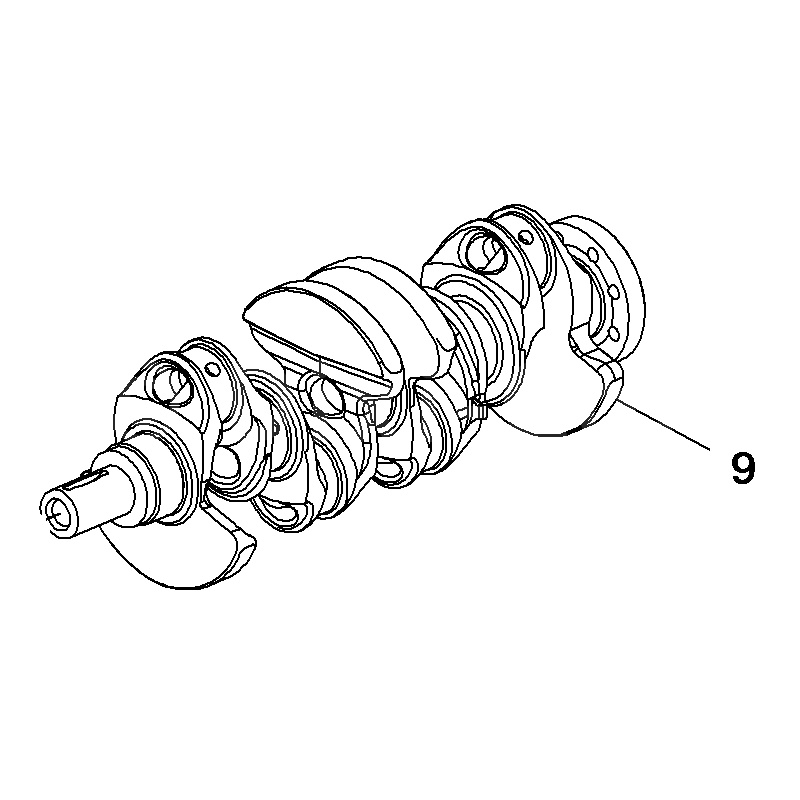 Wał korbowy 12645578 (Astra K)