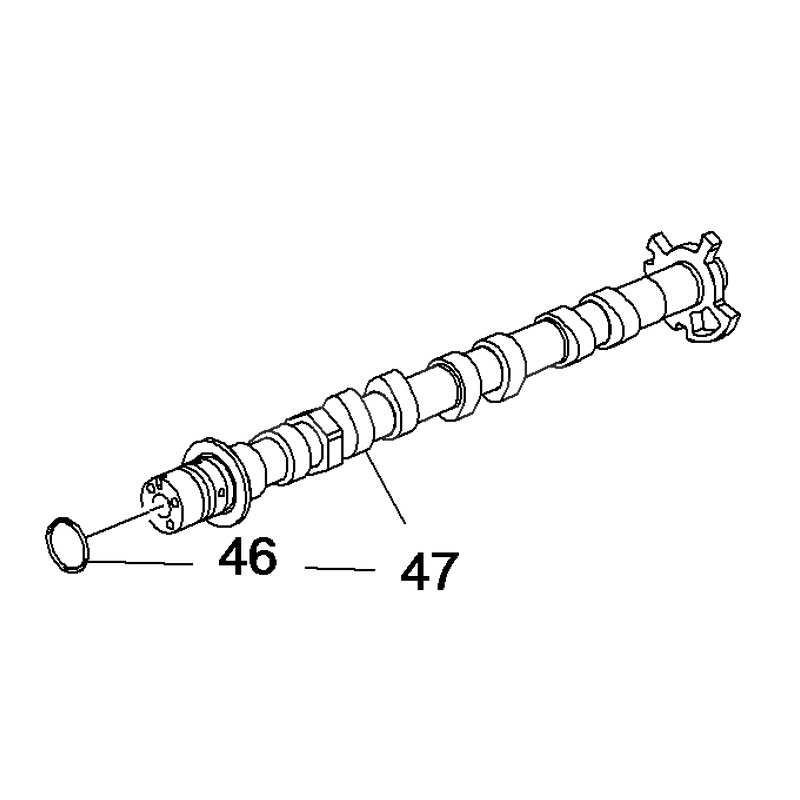 Wałek rozrządu wydechowy 12681330 (Astra K)