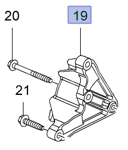 Mocowanie silnika 1.4, 1.6, 1,8, 2.0 13228285 (Insignia A)