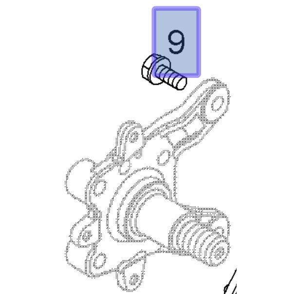 Śruba z łbem sześciokątnym M10x25 (Adam, Corsa D, E)