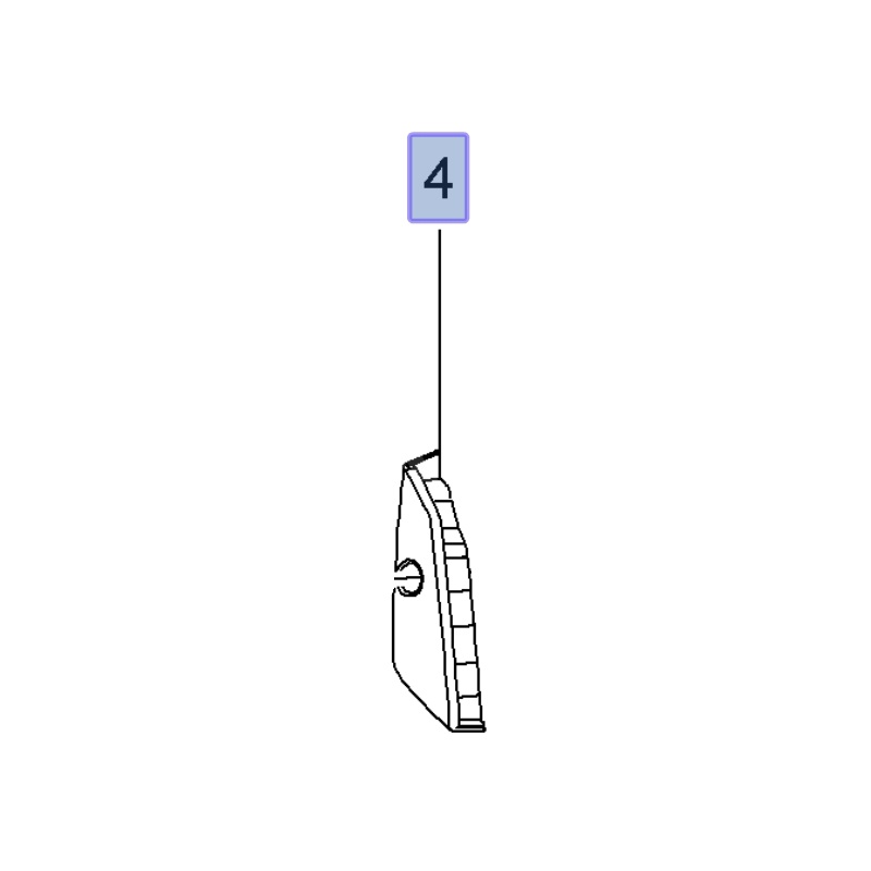 Element dystansujący tylnych drzwi, lewy 13271159 (Meriva B)