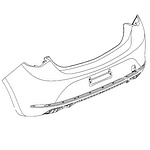 Zderzak tylny 13364582 (Astra J Hatchback 5D) Zderzak tylny 13364582 (Astra J Hatchback 5D)