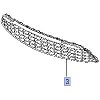 Kratka, atrapa zderzaka 13431176 (Zafira C)