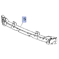 Absorber, odbój zderzaka przedniego 13464592 (Adam)