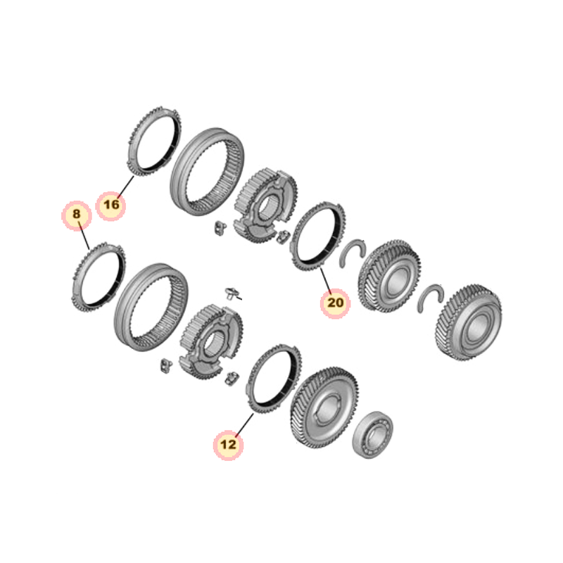 Pierścień synchronizatora skrzyni 1623199680 (Corsa F)