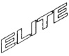 Napis "ELITE" na drzwi VECTRA C/SIGNUM/ASTRA H/ZAFIRA B