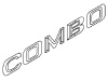 Napis "COMBO" na tył CORSA C COMBO