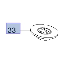 Izolacja górna sprężyny tylnej 23330982 (Insignia B)