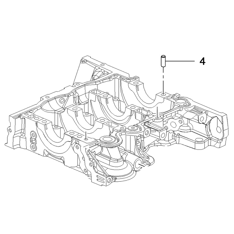 Kołek bloku cylindrów 3530355 (Adam, Astra K, Corsa E, Insignia B, Karl, Mokka / Mokka X)