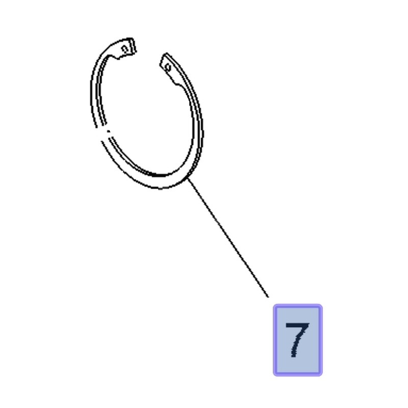 Pierścień sprężynujący tylnej piasty 3637299 (Crossland X)