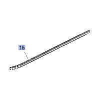 Listwa ramy okna drzwi przednich, lewa YQ00589380 (Crossland X)