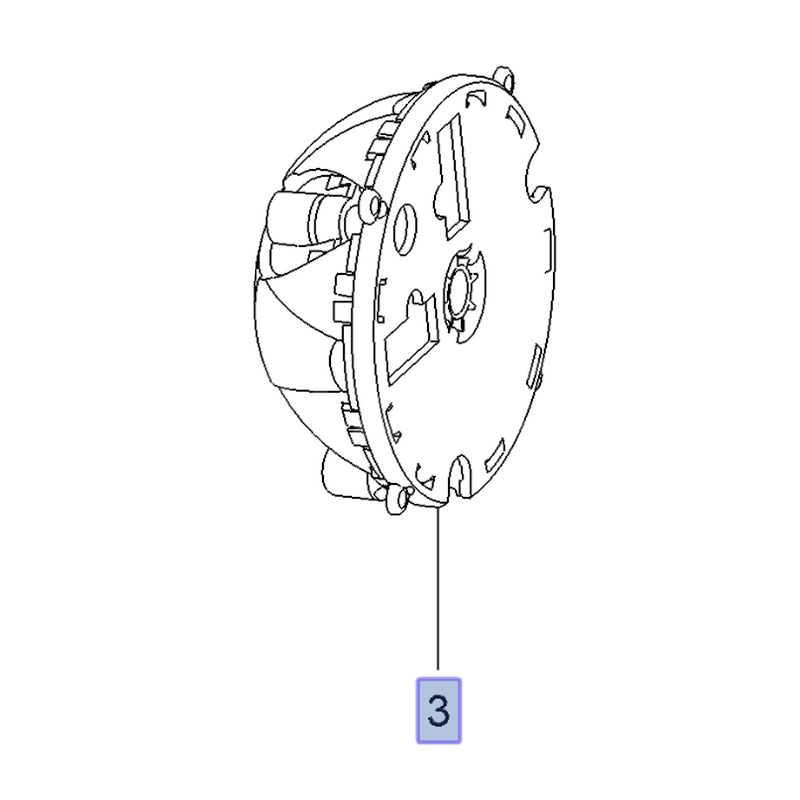 Silnik regulacji lusterka zewnętrznego prawego 39148335 (Crossland X)