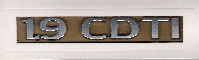 Napis "1.9 CDTI" na tył Astra III, Vectra C po 2006 roku, Zafir