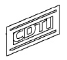 Napis "CDTI" na tył ASTRA J IV (czarne I)