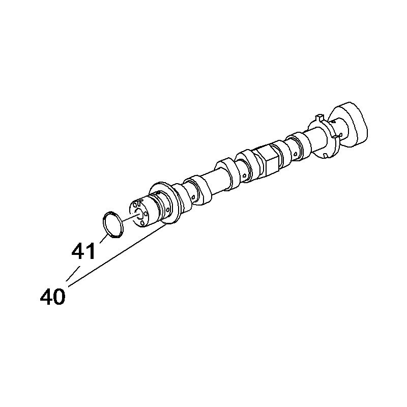 Wałek rozrządu 55489572 (Adam, Astra K, Corsa E)