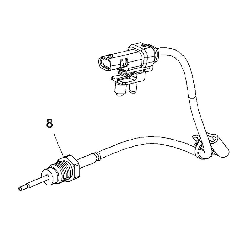 Czujnik temperatury spalin wydechu 55497482 (Astra K, Insignia B)