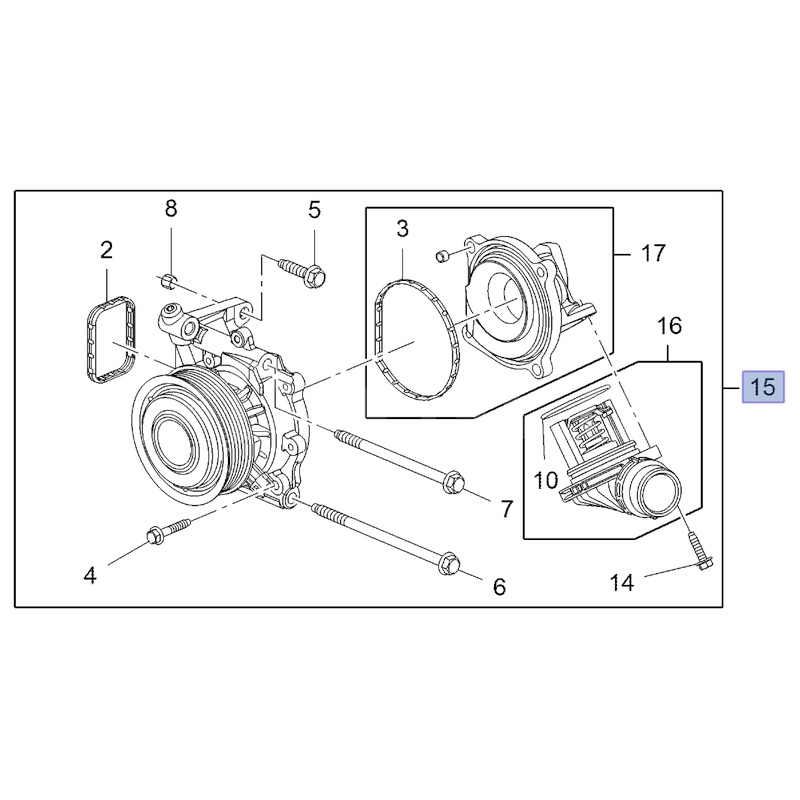 Pompa wody 1.6 55502819 (Astra J, K, Cascada, Insignia A, B, Meriva B, Mokka X, Zafira C) Pompa wody 1.6 55502819 (Astra J, K, Cascada, Insignia A, B, Meriva B, Mokka X, Zafira C)