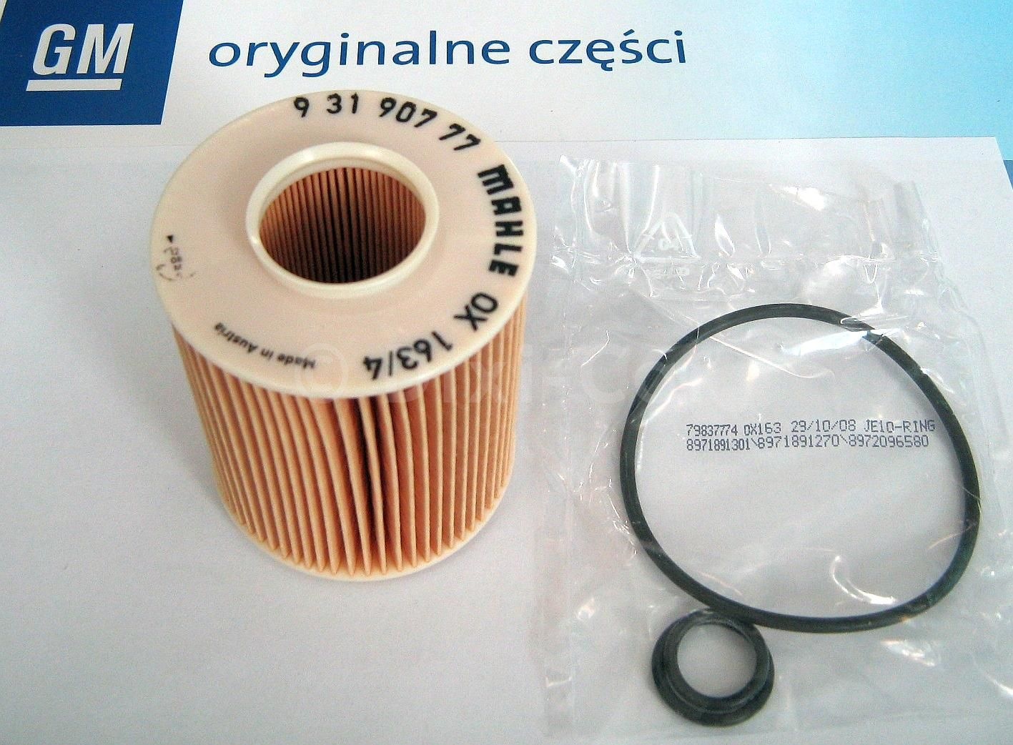 Wkład filtra oleju; diesel 1.7: Astra II, III, Corsa C, Zafira A