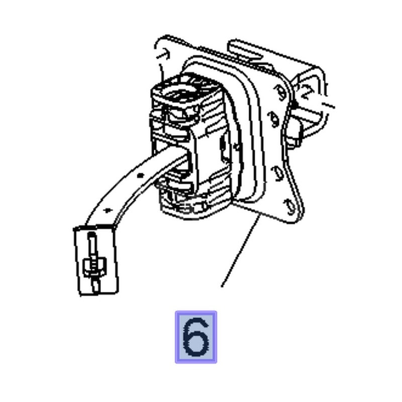Ogranicznik drzwi bagażnika 8731R2 (Combo E)