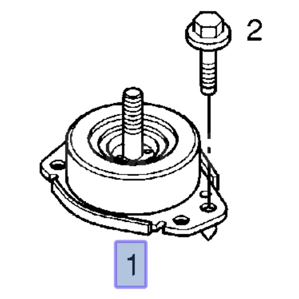 Poduszka silnika, prawa 2.5, 2.8 9111350 (Movano A)