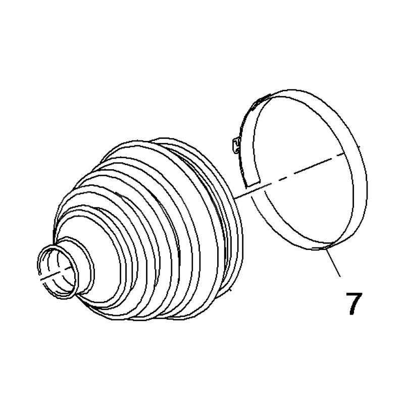 Opaska zaciskowa osłony przegubu 93182570 (Astra K)