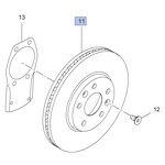 Tarcza hamulcowa przednia 93866700 (Vivaro B) Tarcza hamulcowa przednia 93866700 (Vivaro B)