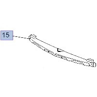 Absorber, odbój przedniego zderzaka 95108132 (Mokka)