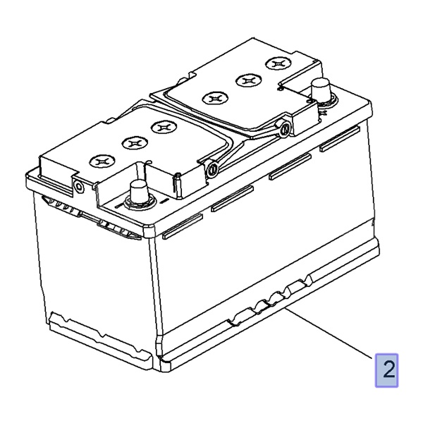 Akumulator 12V 80AH (Astra J, Cascada, Insignia A, B, Zafira C)
