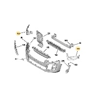 Wspornik absorbera, lewy 9833130880 (Zafira Life)