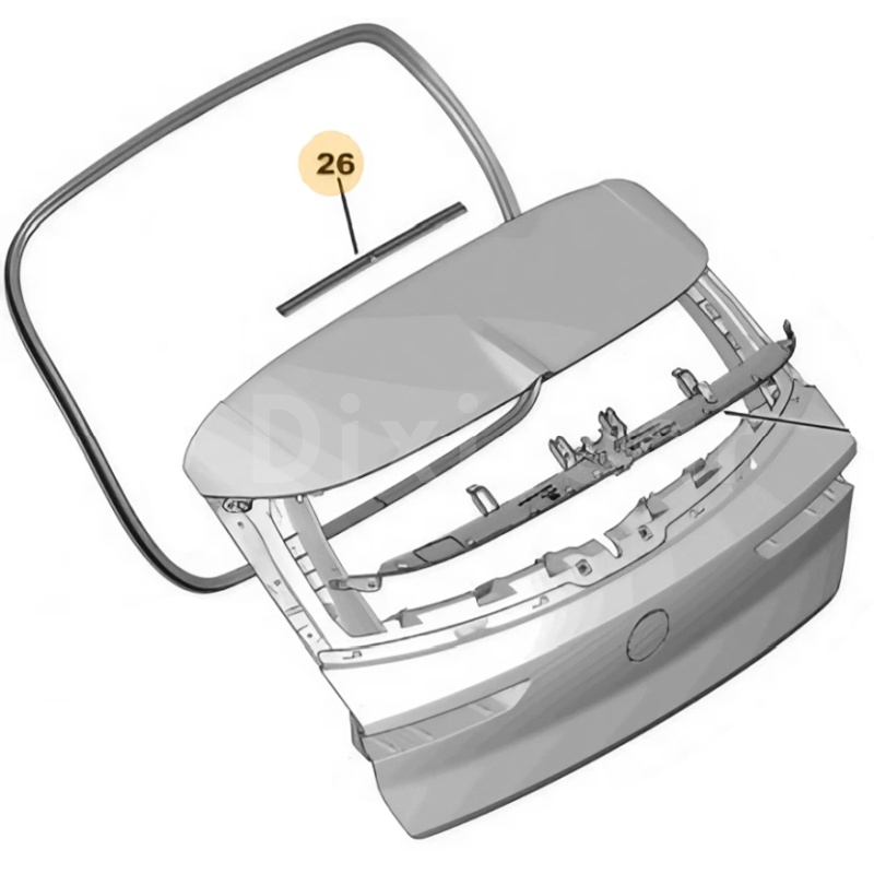 Uszczelka klapy bagażnika 9836101880 (Astra L)