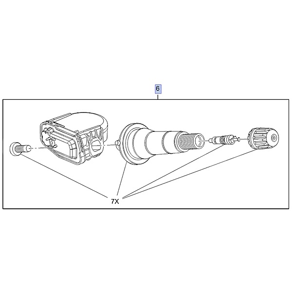 Czujnik ciśnienia TPMS w oponie YQ00956280 (Astra K)